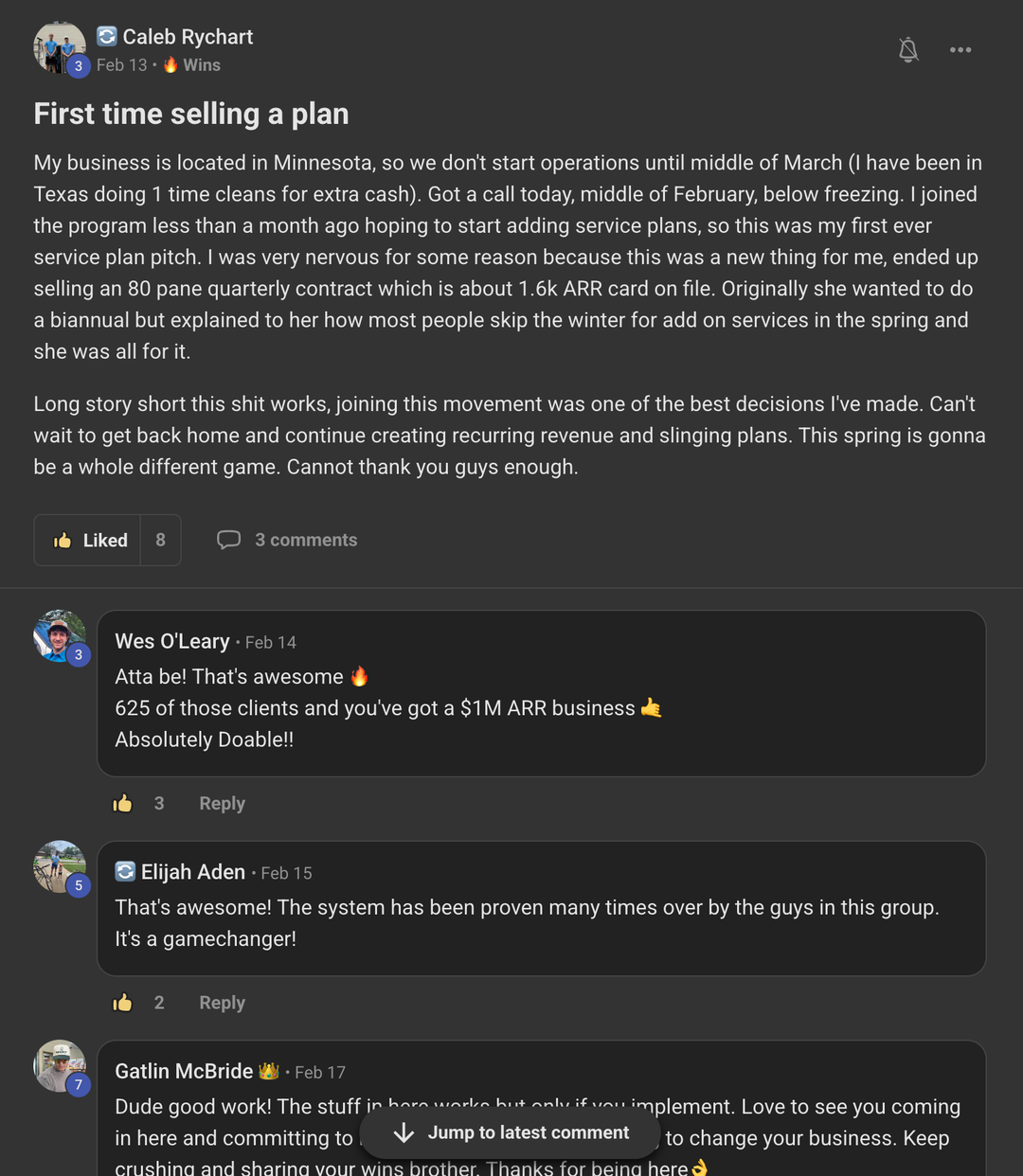 MiNT member community win